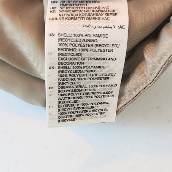 Adidas Women's XL City Escape Crop Vest Jacket Blanch Cargo Sporty Brown Zip - Picture 10 of 13